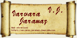 Varvara Jaramaz vizit kartica